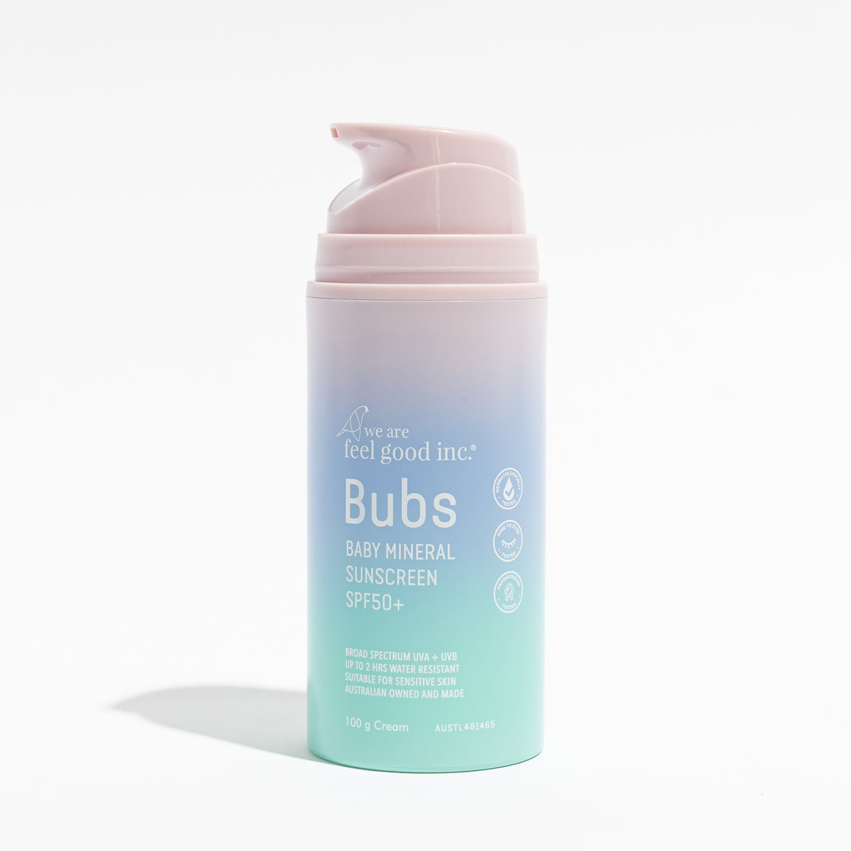 Bubs Baby Mineral sunscreen Cream SPF50+