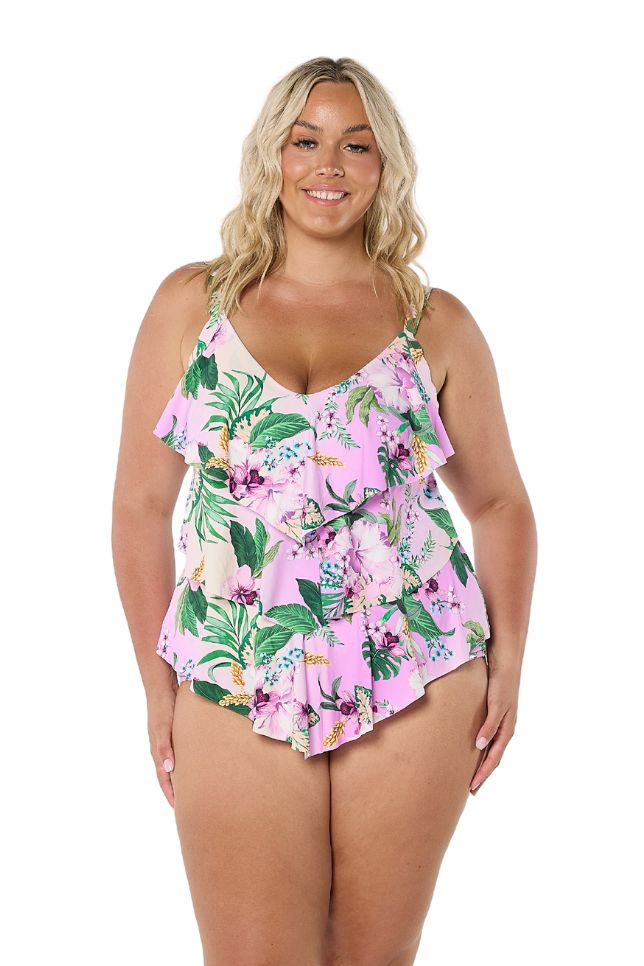 Honolulu 3 Tier Tankini Top