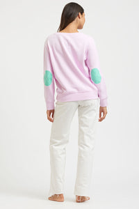 Classic Cotton Sweatshirt - Powder Pink & Apple Green