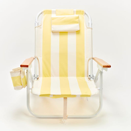 Deluxe Beach Chair La Mer Limon Stripe
