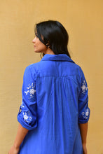 Load image into Gallery viewer, C™te d&#39;Azur Shirt Dress Blue