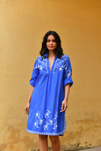 Load image into Gallery viewer, C™te d&#39;Azur Shirt Dress Blue