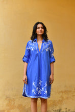 Load image into Gallery viewer, C™te d&#39;Azur Shirt Dress Blue