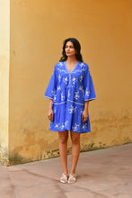 Load image into Gallery viewer, C™te d&#39;Azur Swing Dress Blue