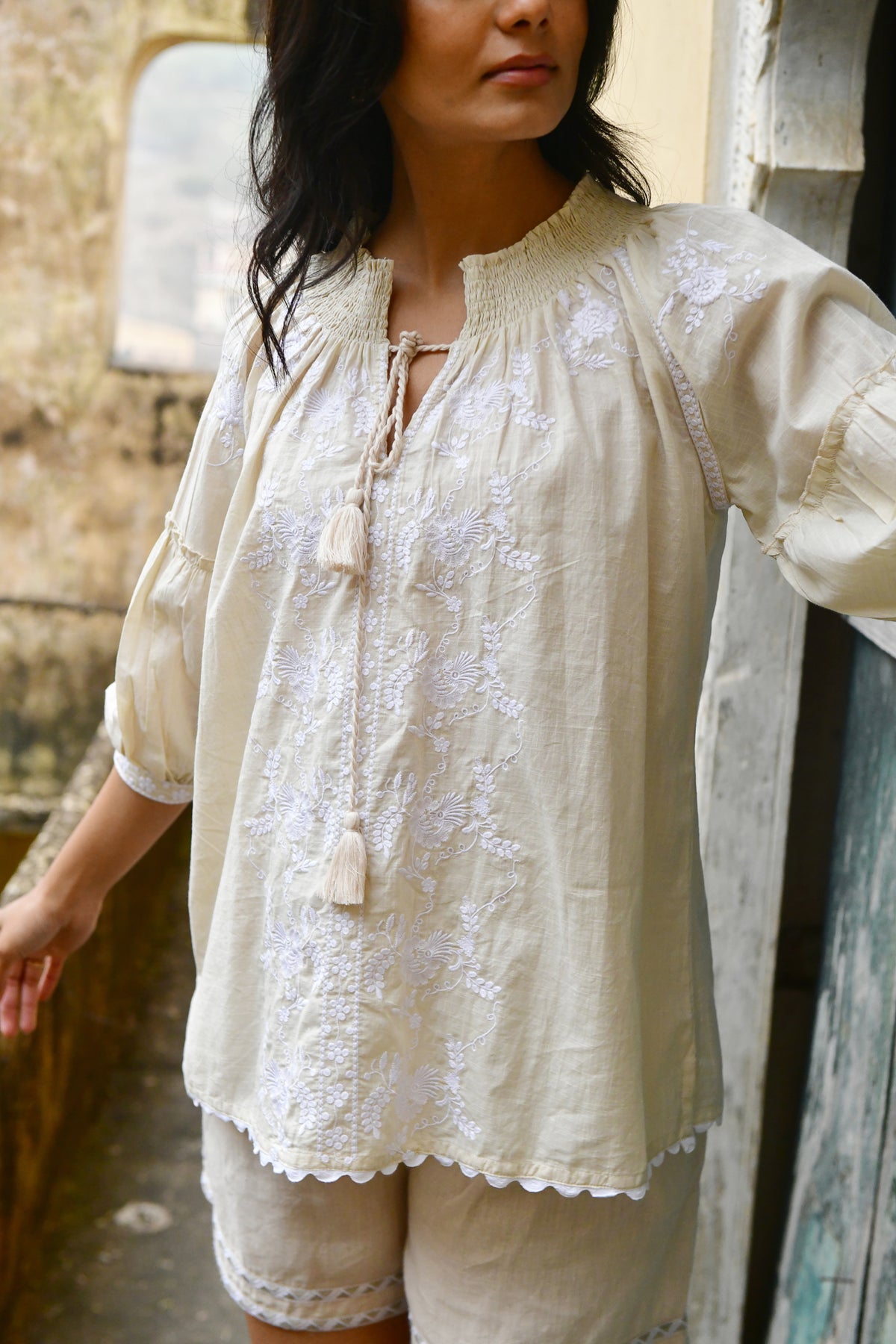 Côte d'Azur Blouse Oat