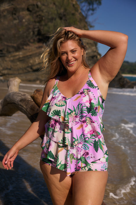 Honolulu 3 Tier Tankini Top