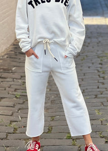 Frenchie Track Pant White