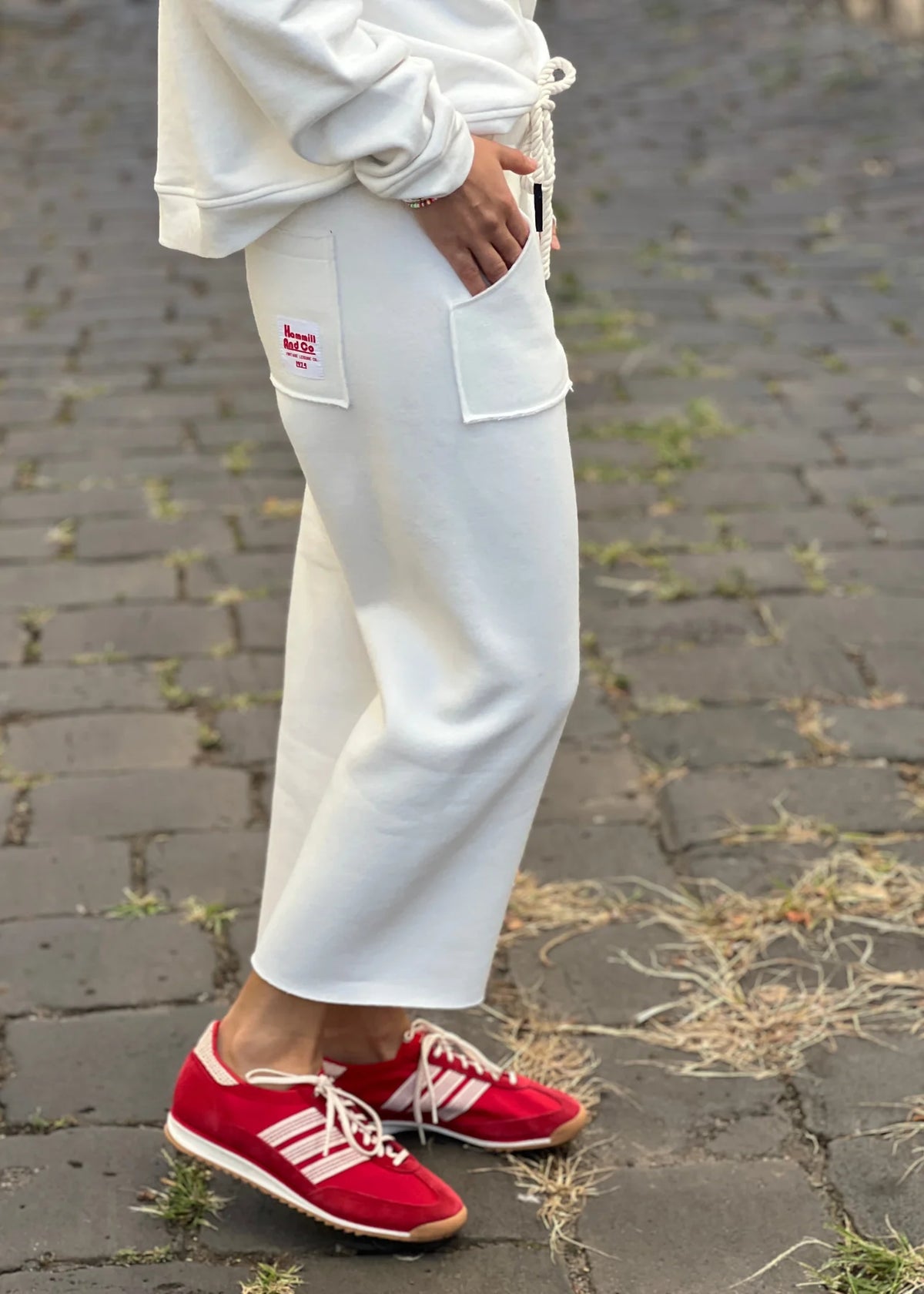 Frenchie Track Pant White