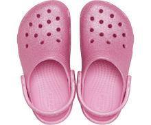 Load image into Gallery viewer, Classic Glitter Clog Toddler Pink Tweed Glitter