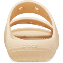 Load image into Gallery viewer, Beige sandal with 'Crocs' branding on a white background