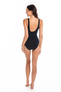 BLACK MICROFIBER Surplice