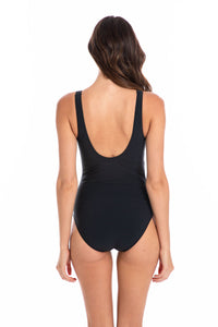 BLACK MICROFIBER Surplice
