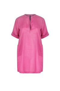 COTTON OVER SHIRT PINK