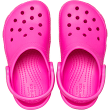Load image into Gallery viewer, Pair of bright pink clogs on a white background