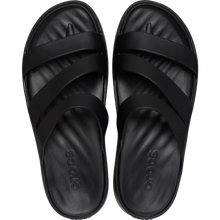 Load image into Gallery viewer, Black sandals with multiple straps on a white background