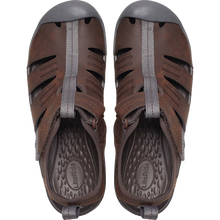 Load image into Gallery viewer, Pair of brown sandals with gray soles on a white background