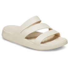 Load image into Gallery viewer, Beige sandal with two straps Crocs Getaway Strappy Stucco 