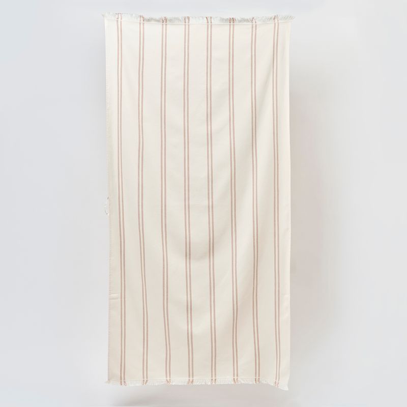 Fouta Beach Towel Tierra Clay Stripe