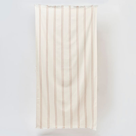 Fouta Beach Towel Tierra Clay Stripe