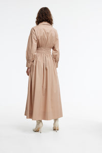 Emma Shirt Dress - Almond