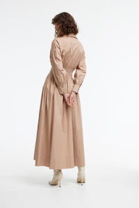 Emma Shirt Dress - Almond