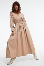 Load image into Gallery viewer, Emma Shirt Dress - Almond