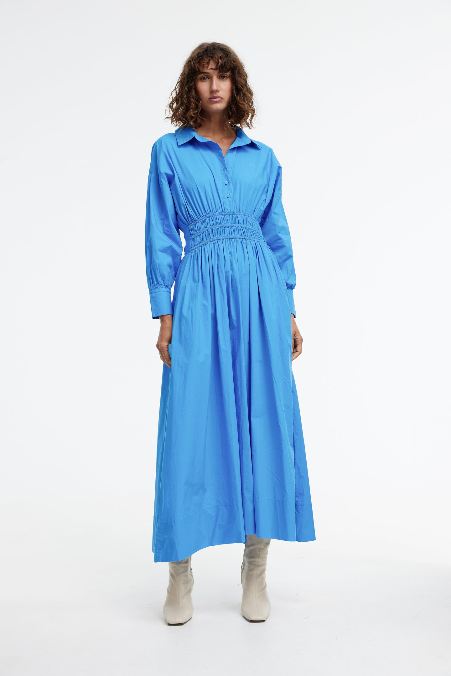 Emma Shirt Dress - Ocean