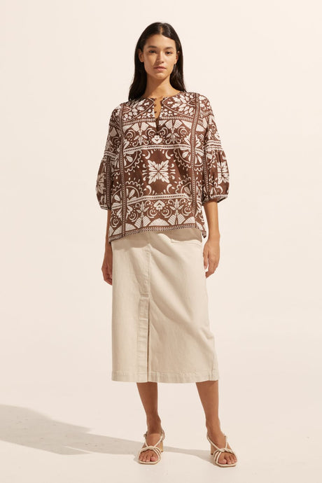 Entice Top Choc Mosaic