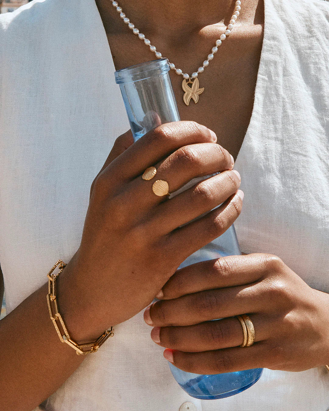 Antique Gold Stacking Ring