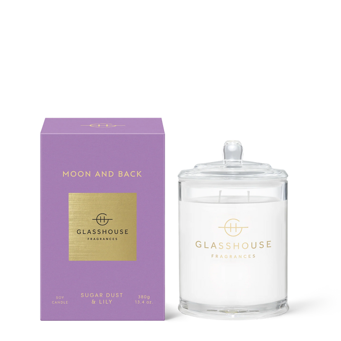 Moon & Back | 380g Soy Candle | Sugar dust & Lily