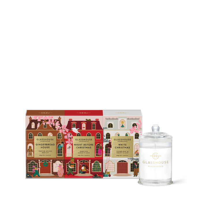 Christmas Trio Assorted Fragrances 3 X 60G Triple Scented Soy Candle