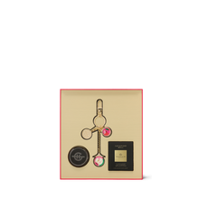 Load image into Gallery viewer, Black Car Diffuser with 3 Replacement Scent Disk and Key Ring - Christmas - A Tahaa Affair, Lost in Amalfi, One Night in Rio