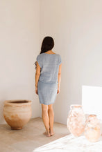 Load image into Gallery viewer, Box Top with Side Splits Cestinato Blu