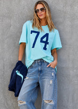 Load image into Gallery viewer, Graphic Tee Pale Blue