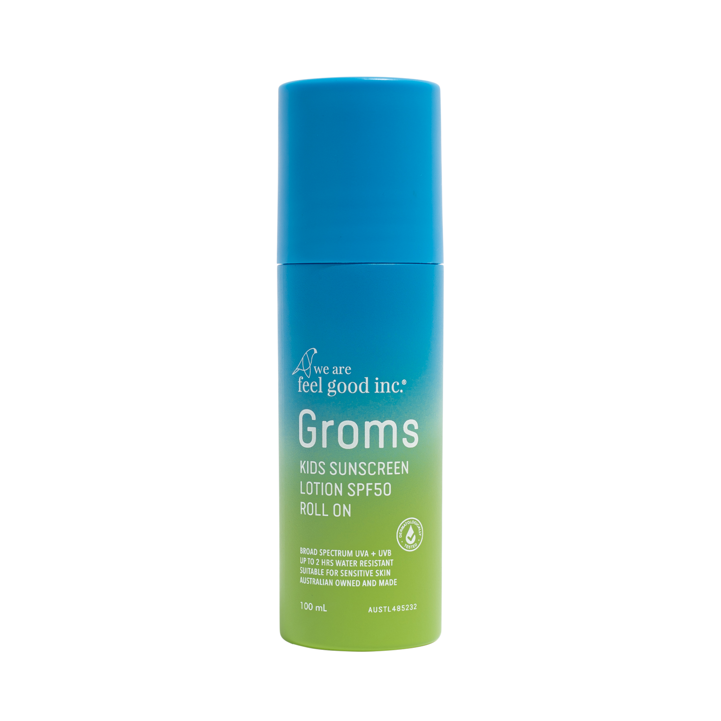 Groms Kids Sunscreen Lotion SPF50 Roll On 100ml