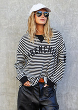Load image into Gallery viewer, Frenchie Waffle Top - Black/White