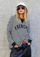 Load image into Gallery viewer, Frenchie Waffle Top - Black/White