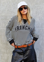 Load image into Gallery viewer, Frenchie Waffle Top - Black/White