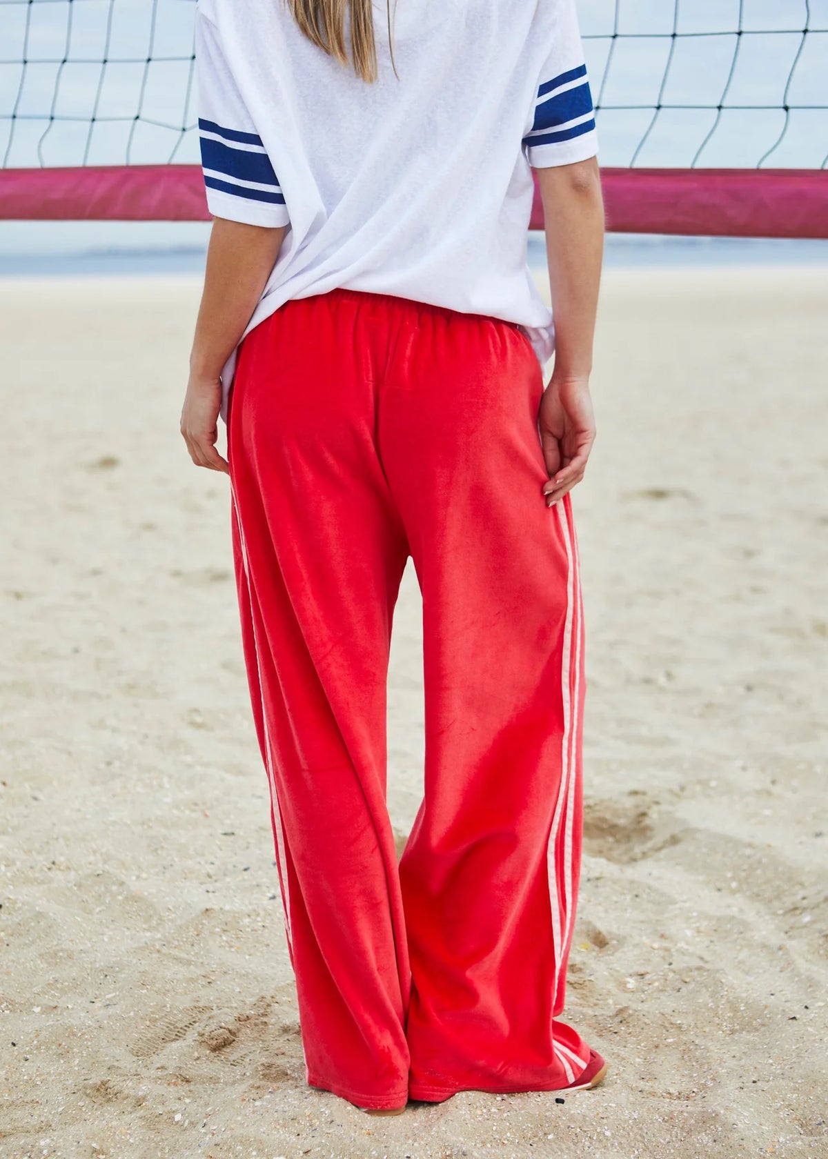 Urban Velour Pant - Red/Pink
