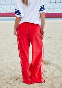 Urban Velour Pant - Red/Pink