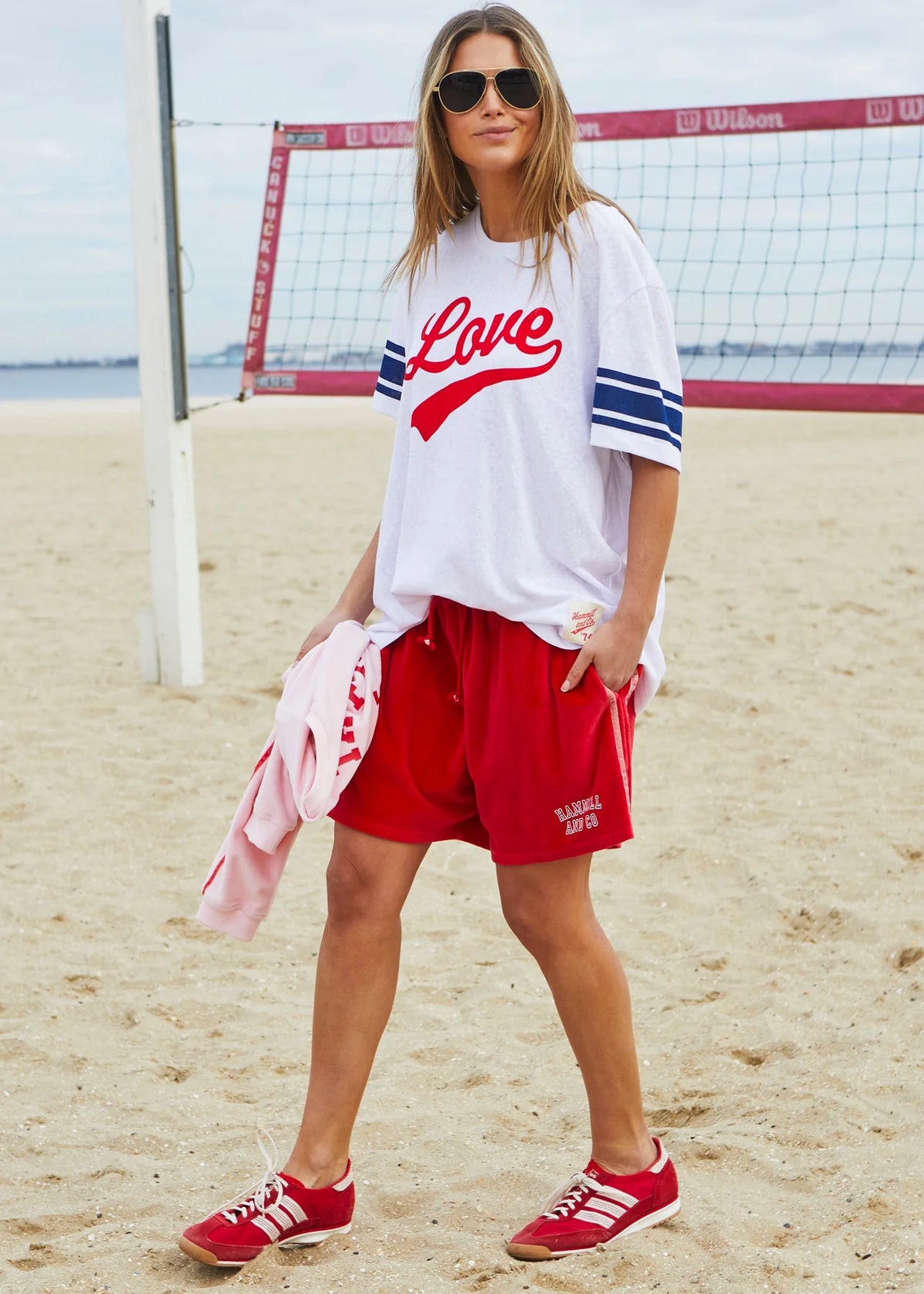 Urban Velour Short - Red/Pink