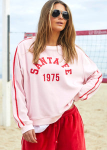 Urban Velour Sweat - Pink/Red