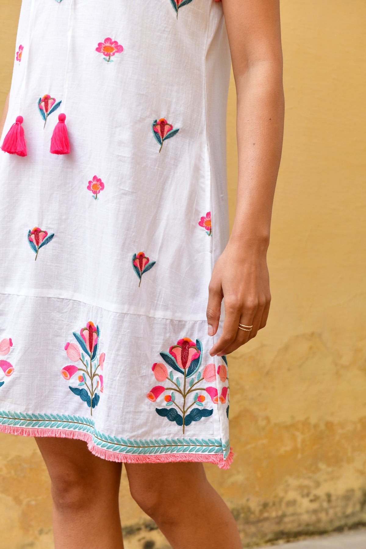 Hummingbird Emb. Day Dress