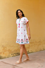 Load image into Gallery viewer, Hummingbird Emb. Day Dress