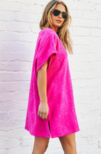 Load image into Gallery viewer, Salt &amp; Sunshine Towelling Cover-Up Hot Pink
