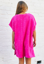 Load image into Gallery viewer, Salt &amp; Sunshine Towelling Cover-Up Hot Pink