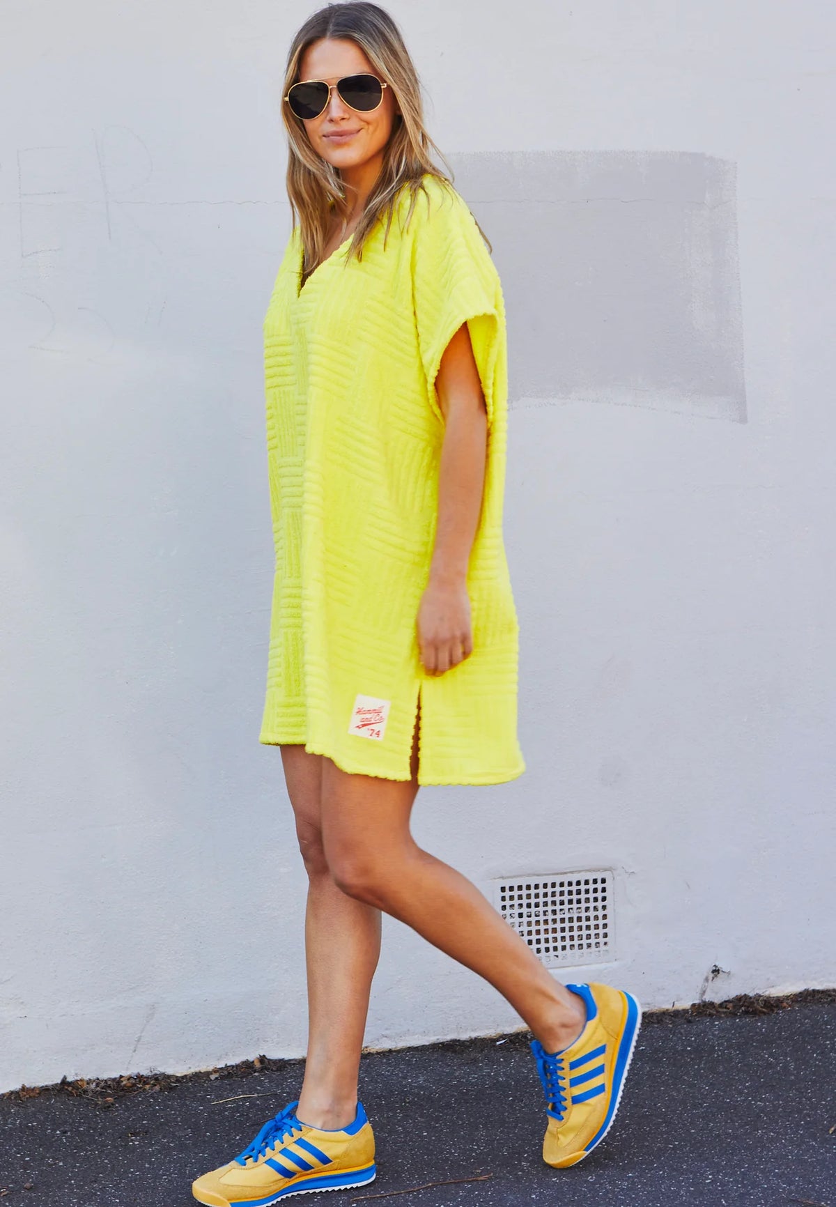 Salt & Sunshine Towelling Cover-Up Yellow