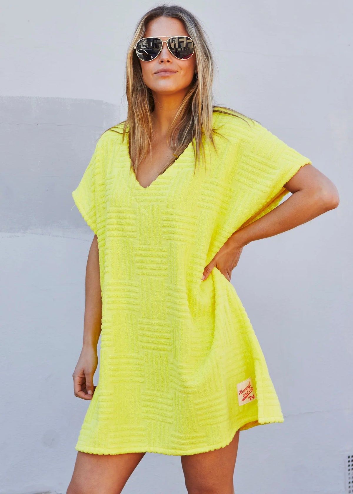 Salt & Sunshine Towelling Cover-Up Yellow