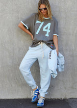 Load image into Gallery viewer, Ringer Tee Choc/Blue