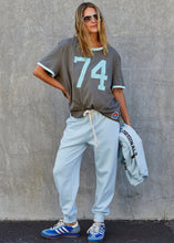 Load image into Gallery viewer, Ringer Tee Choc/Blue